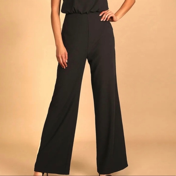 NWT Lulu’s Moment for Life Black Halter Jumpsuit - Picture 4 of 5